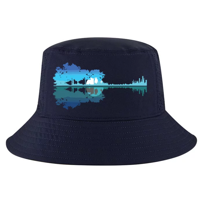 Guitar Lake Shadow Love Guitar Musician Cool Comfort Performance Bucket Hat