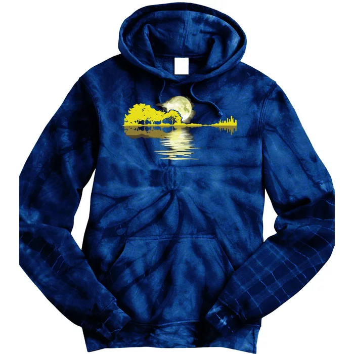 Guitar Lake Shadow Love Guitar Musician Tie Dye Hoodie