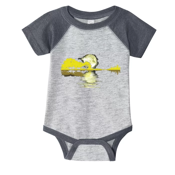 Guitar Lake Shadow Love Guitar Musician Infant Baby Jersey Bodysuit