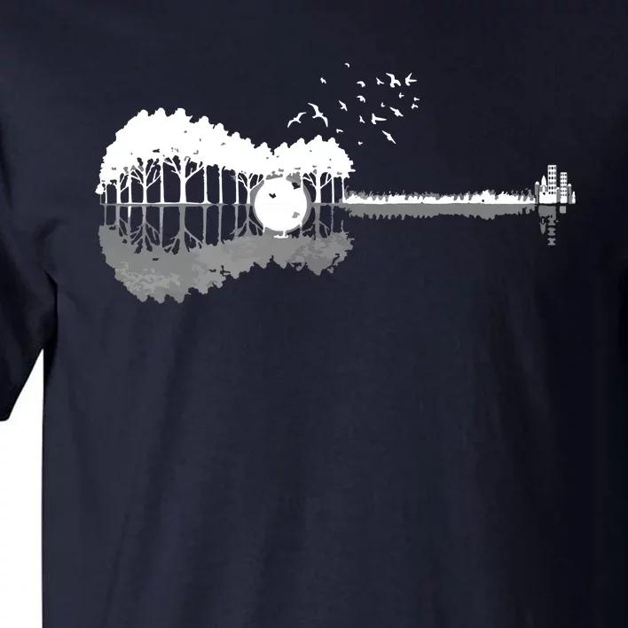 Guitar Lake Shadow Love Guitar Musician Tall T-Shirt