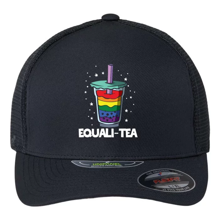 Gay Lesbian Tea Lgbtq Gift Flexfit Unipanel Trucker Cap