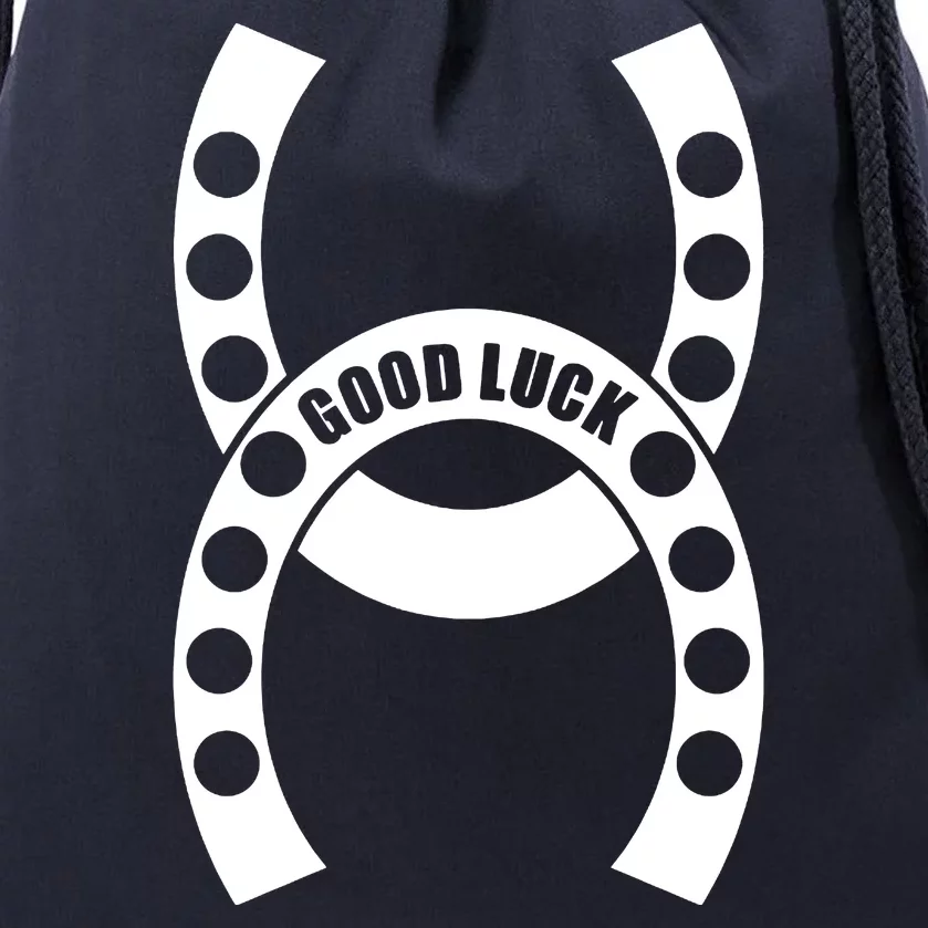 Good Luck The Lucky Horseshoes Drawstring Bag