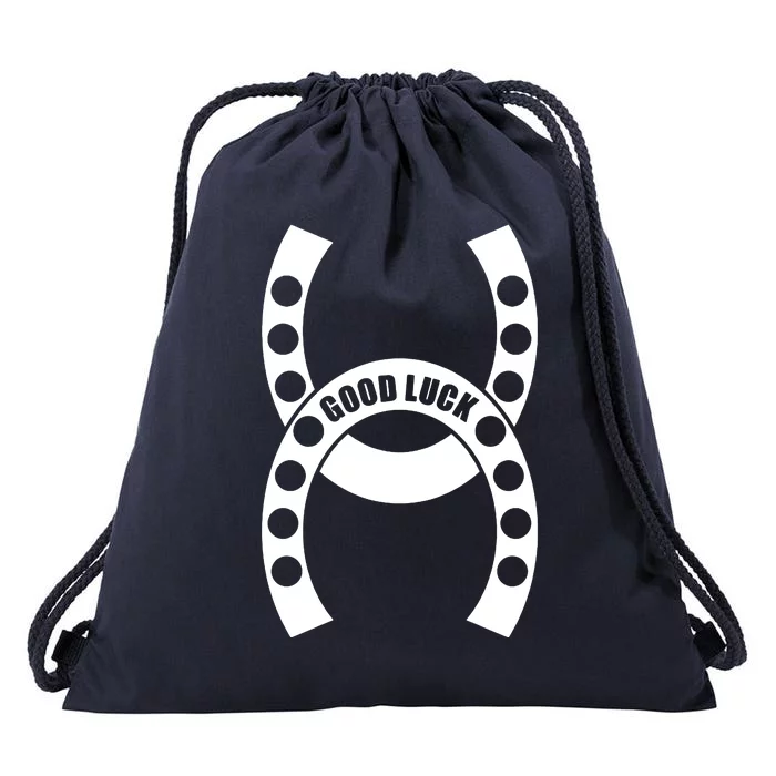 Good Luck The Lucky Horseshoes Drawstring Bag