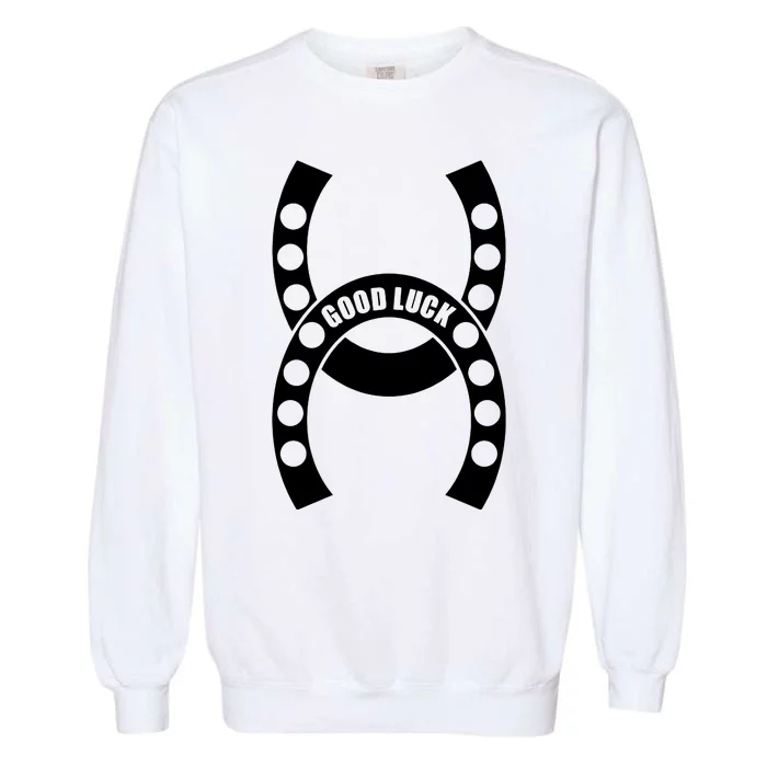 Good Luck The Lucky Horseshoes Garment-Dyed Sweatshirt