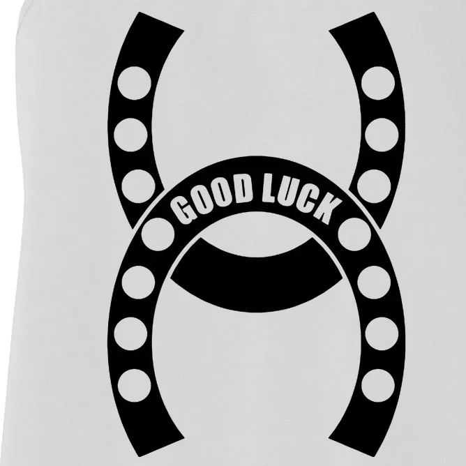 Good Luck The Lucky Horseshoes Women's Racerback Tank