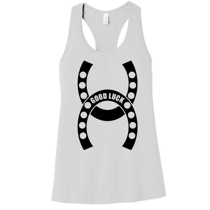 Good Luck The Lucky Horseshoes Women's Racerback Tank