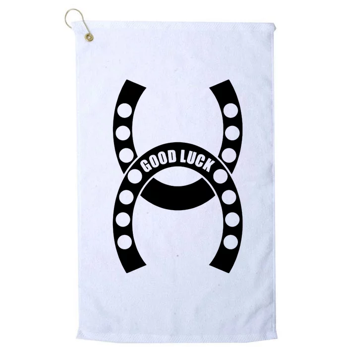 Good Luck The Lucky Horseshoes Platinum Collection Golf Towel