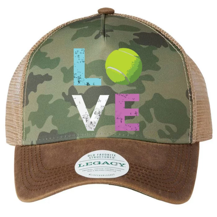 Girls Love Tennis Best Fun Birthday Gift Legacy Tie Dye Trucker Hat