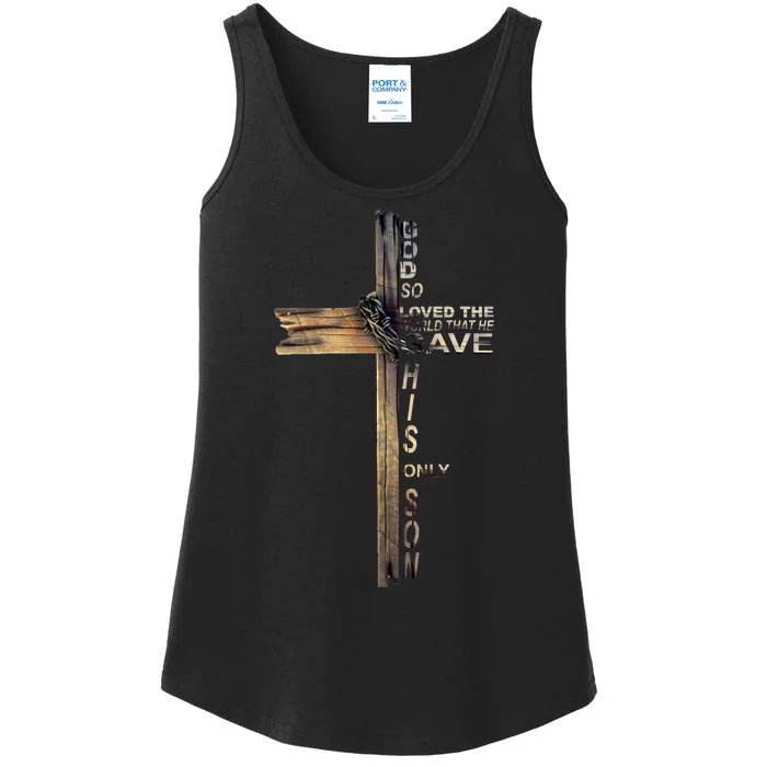 God Loved The World That He Gave His Only Son Ladies Essential Tank