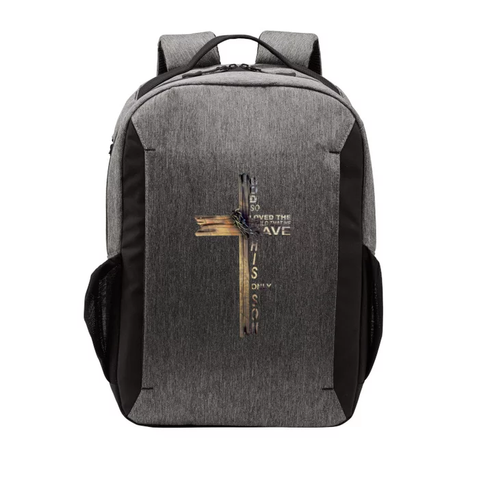 God Loved The World That He Gave His Only Son Vector Backpack