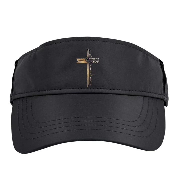 God Loved The World That He Gave His Only Son Adult Drive Performance Visor