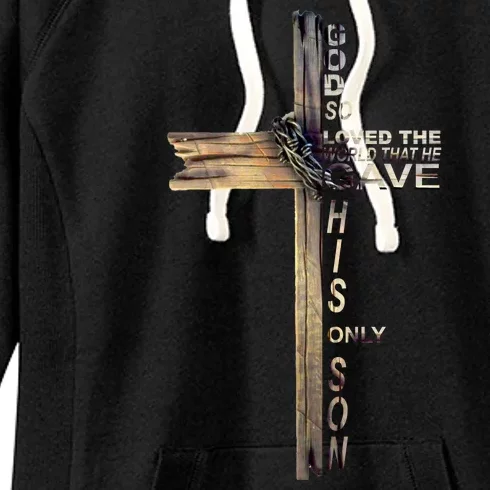 God Loved The World That He Gave His Only Son Women's Fleece Hoodie