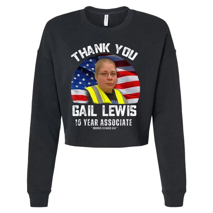 gail lewis thank you gail lewis Cropped Pullover Crew