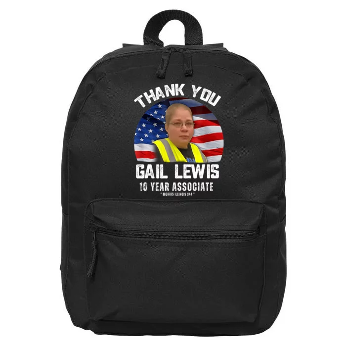 Gail Lewis Thank You Gail Lewis 16 in Basic Backpack