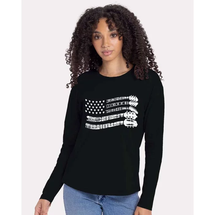 Guitar Lover T Rock Music Guitar Player Womens Cotton Relaxed Long Sleeve T-Shirt