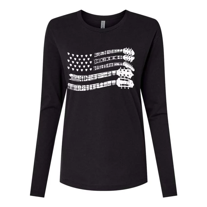 Guitar Lover T Rock Music Guitar Player Womens Cotton Relaxed Long Sleeve T-Shirt