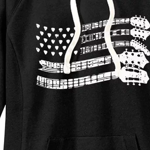 Guitar Lover T Rock Music Guitar Player Women's Fleece Hoodie