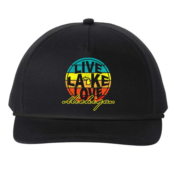 Great Lake Upper Peninsula Michigan Up North Snapback Five-Panel Rope Hat