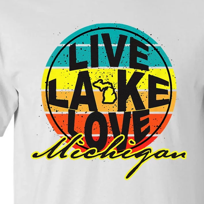 Great Lake Upper Peninsula Michigan Up North Tall T-Shirt