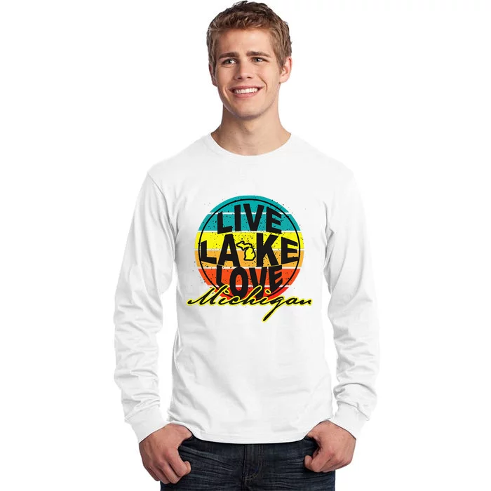 Great Lake Upper Peninsula Michigan Up North Tall Long Sleeve T-Shirt