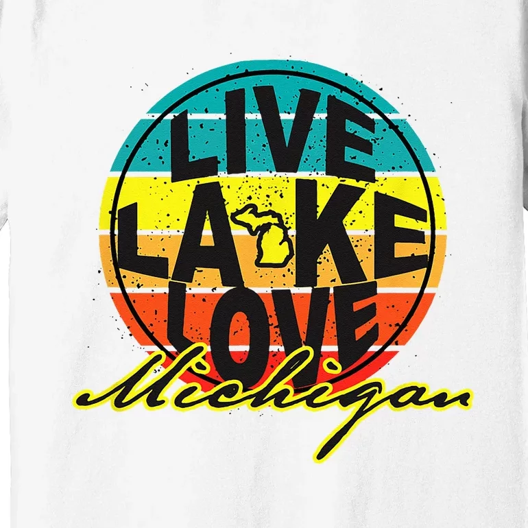 Great Lake Upper Peninsula Michigan Up North Premium T-Shirt