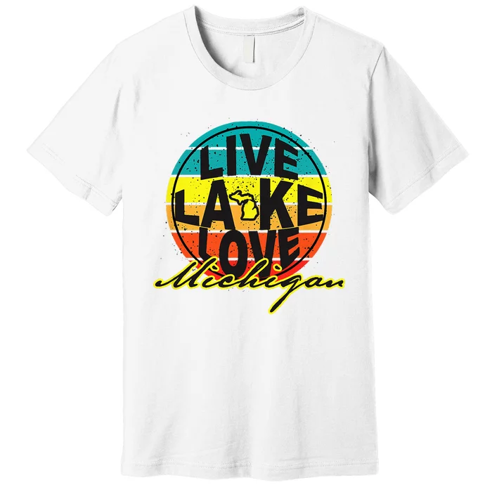 Great Lake Upper Peninsula Michigan Up North Premium T-Shirt