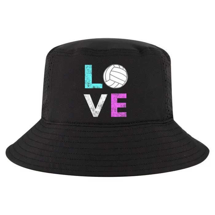 Girls Love Volleyball Best Fun Birthday Gift TShirt Cool Comfort Performance Bucket Hat