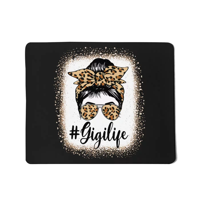 Gigi Life Women Messy Bun Grandma Grandmother Announcement Gift Mousepad