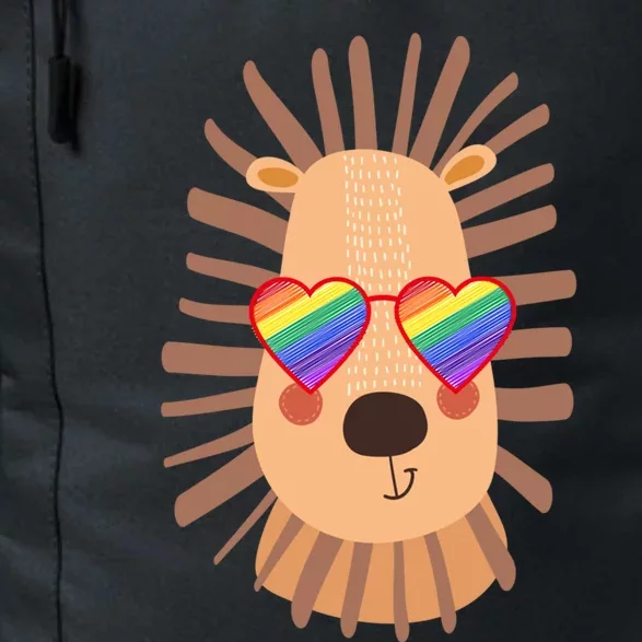 Gay Lion With Glasses Lgbtq Pride Rainbow Stuff Bisexual Cool Gift Daily Commute Backpack