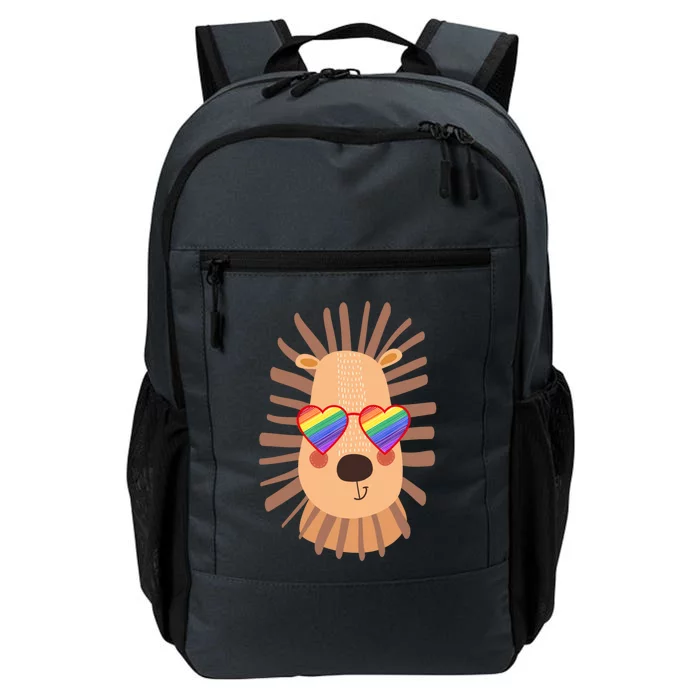 Gay Lion With Glasses Lgbtq Pride Rainbow Stuff Bisexual Cool Gift Daily Commute Backpack