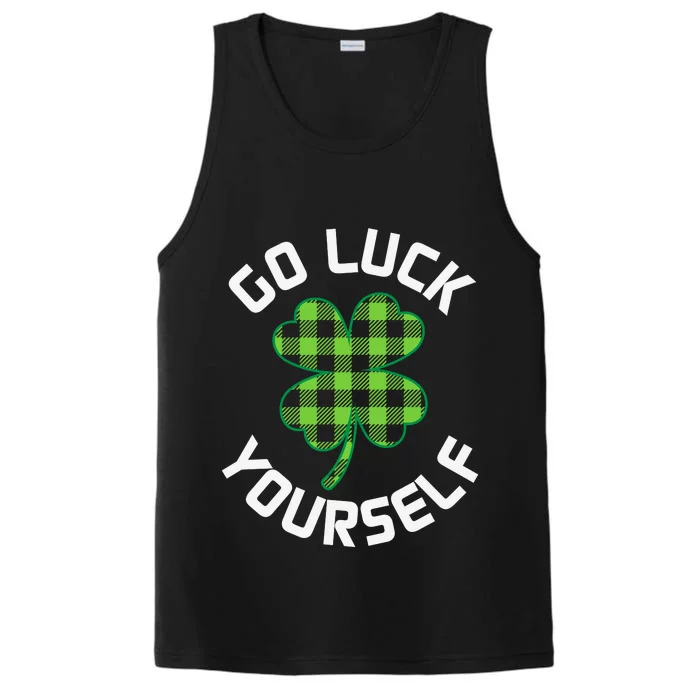 Go Luck Yourself St Patricks Day Performance Tank