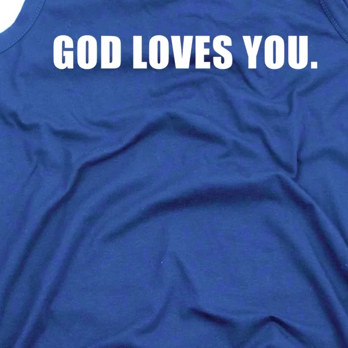 God Loves You Funny Christian Believer Novelty Bible Gift Tank Top