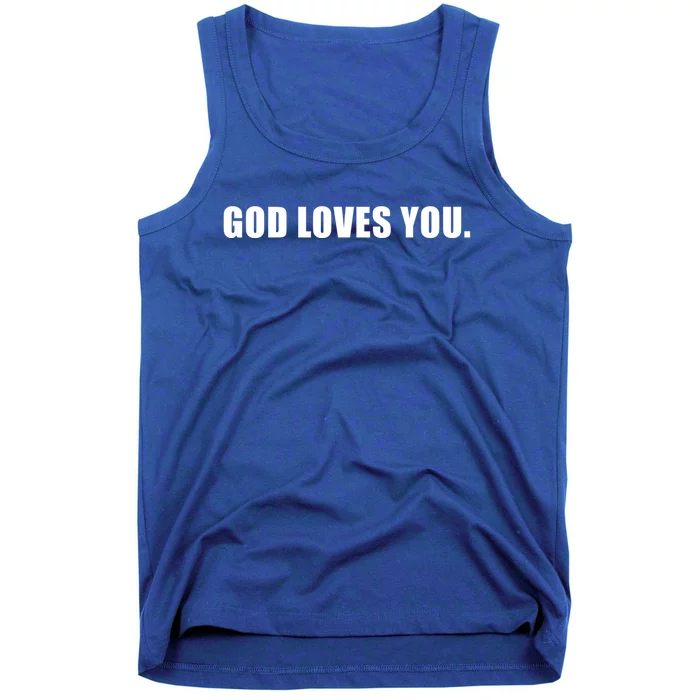 God Loves You Funny Christian Believer Novelty Bible Gift Tank Top