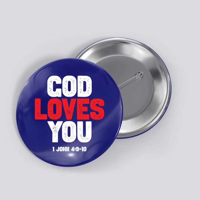 God Loves You Gift Button