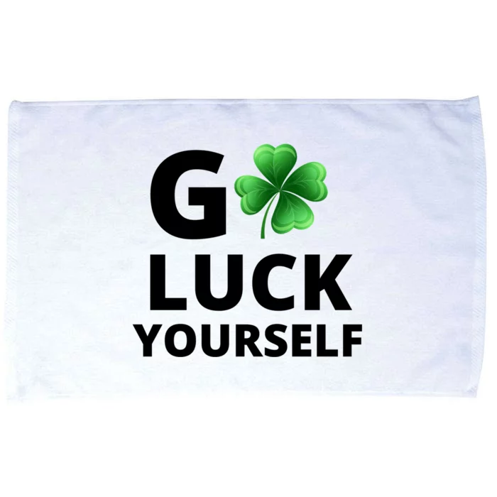 Go Luck Yourself Funny St Patricks Day Microfiber Hand Towel