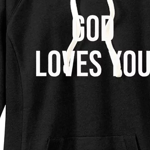 God Loves You Women's Fleece Hoodie