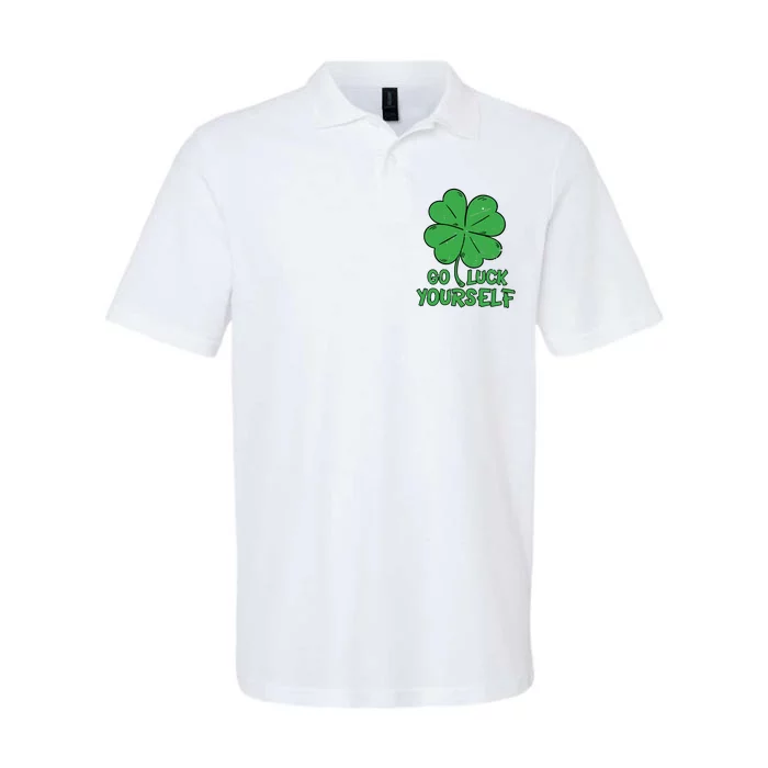 Go Luck Yourself Vintage St Patricks Day Softstyle Adult Sport Polo