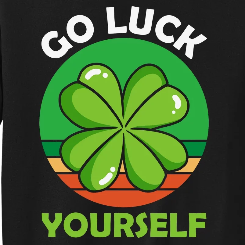 Go Luck Yourself Sunset Retro Clover Sweatshirt