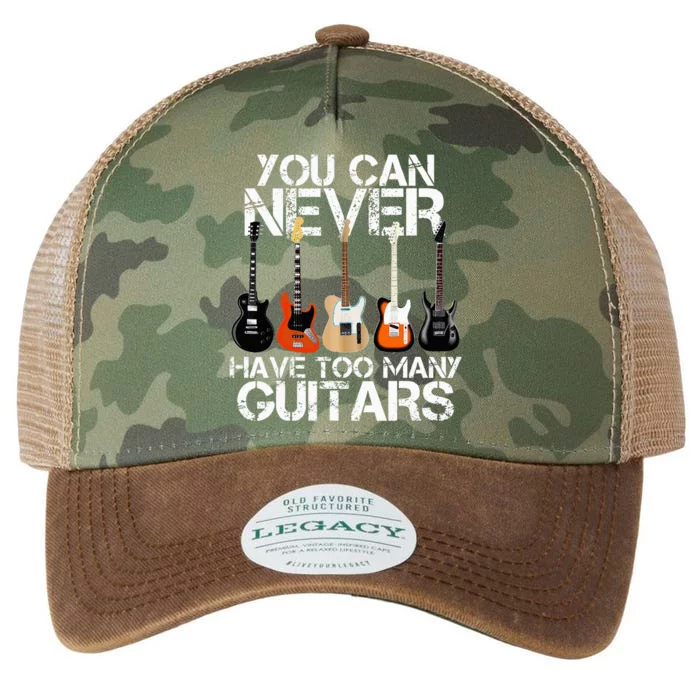 Guitar Lover You Can Never Have Too Many Guitars Legacy Tie Dye Trucker Hat