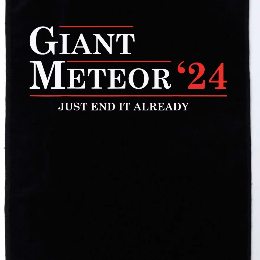 Giant Meteor 24 Election 2024 Funny Platinum Collection Golf Towel