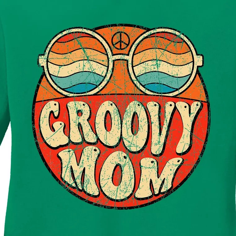 Groovy Mom 70s Aesthetic Nostalgia 1970S Ladies Long Sleeve Shirt