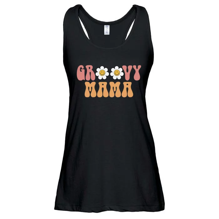 Groovy Mama 70s Aesthetic Design Ladies Essential Flowy Tank