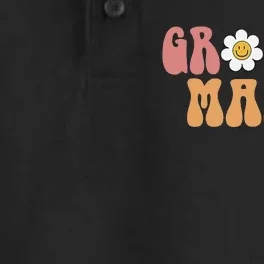 Groovy Mama 70s Aesthetic Design Dry Zone Grid Performance Polo