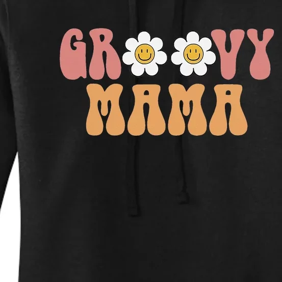 Groovy Mama 70s Aesthetic Design Women's Pullover Hoodie