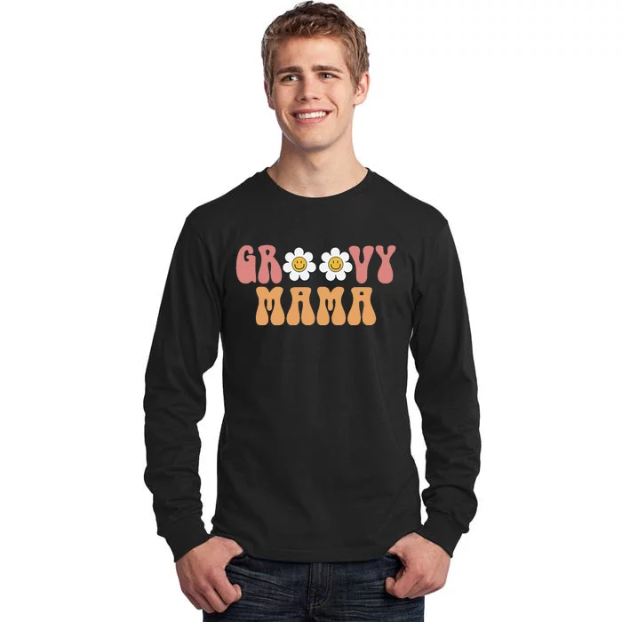 Groovy Mama 70s Aesthetic Design Tall Long Sleeve T-Shirt