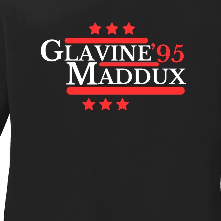 Glavine Maddux ’95 Ladies Long Sleeve Shirt