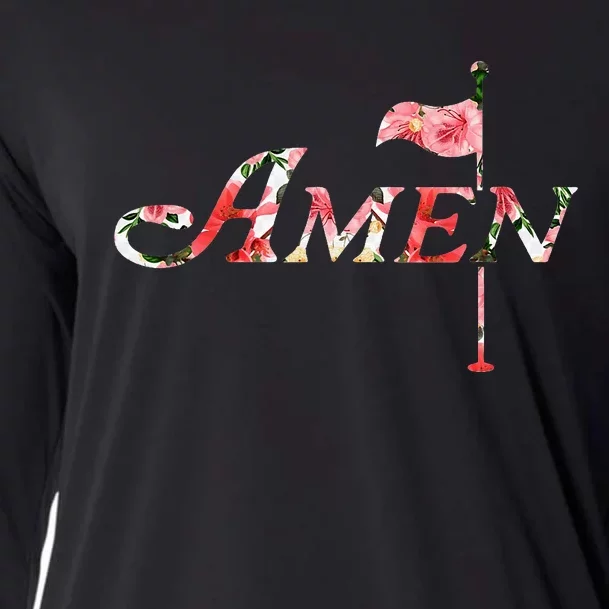 Golf Masters Amen Azalea Cooling Performance Long Sleeve Crew