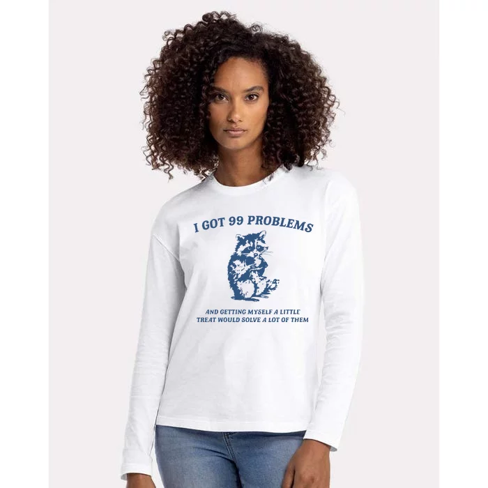 Getting Myself A Little Treat Silly Womens Cotton Relaxed Long Sleeve T-Shirt