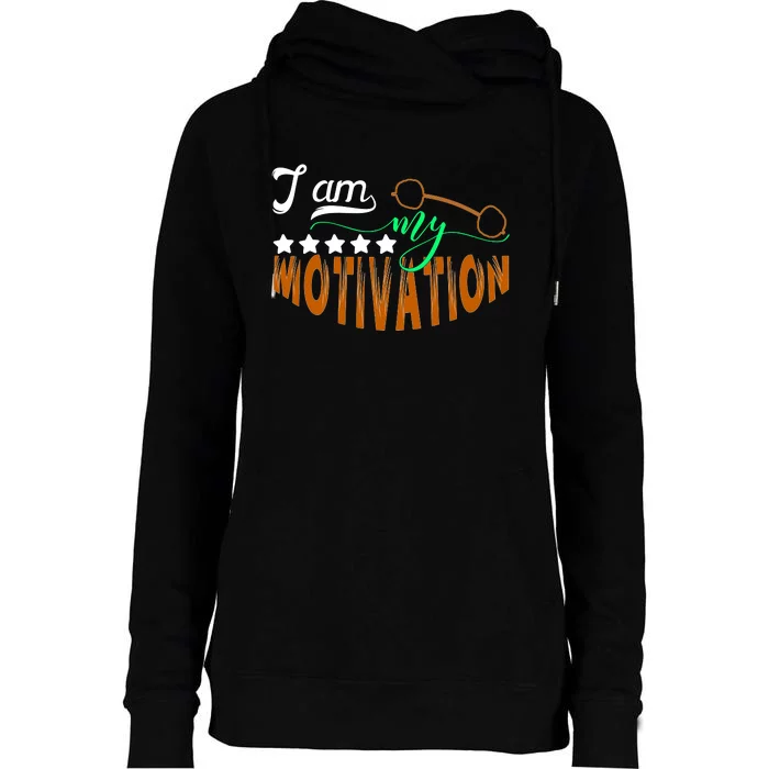 Gym Motivation Apparel Womens Funnel Neck Pullover Hood