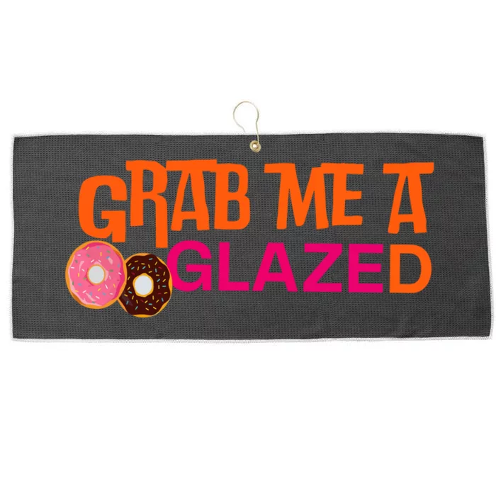 Grab Me A Glazed Funny Doughnut Large Microfiber Waffle Golf Towel